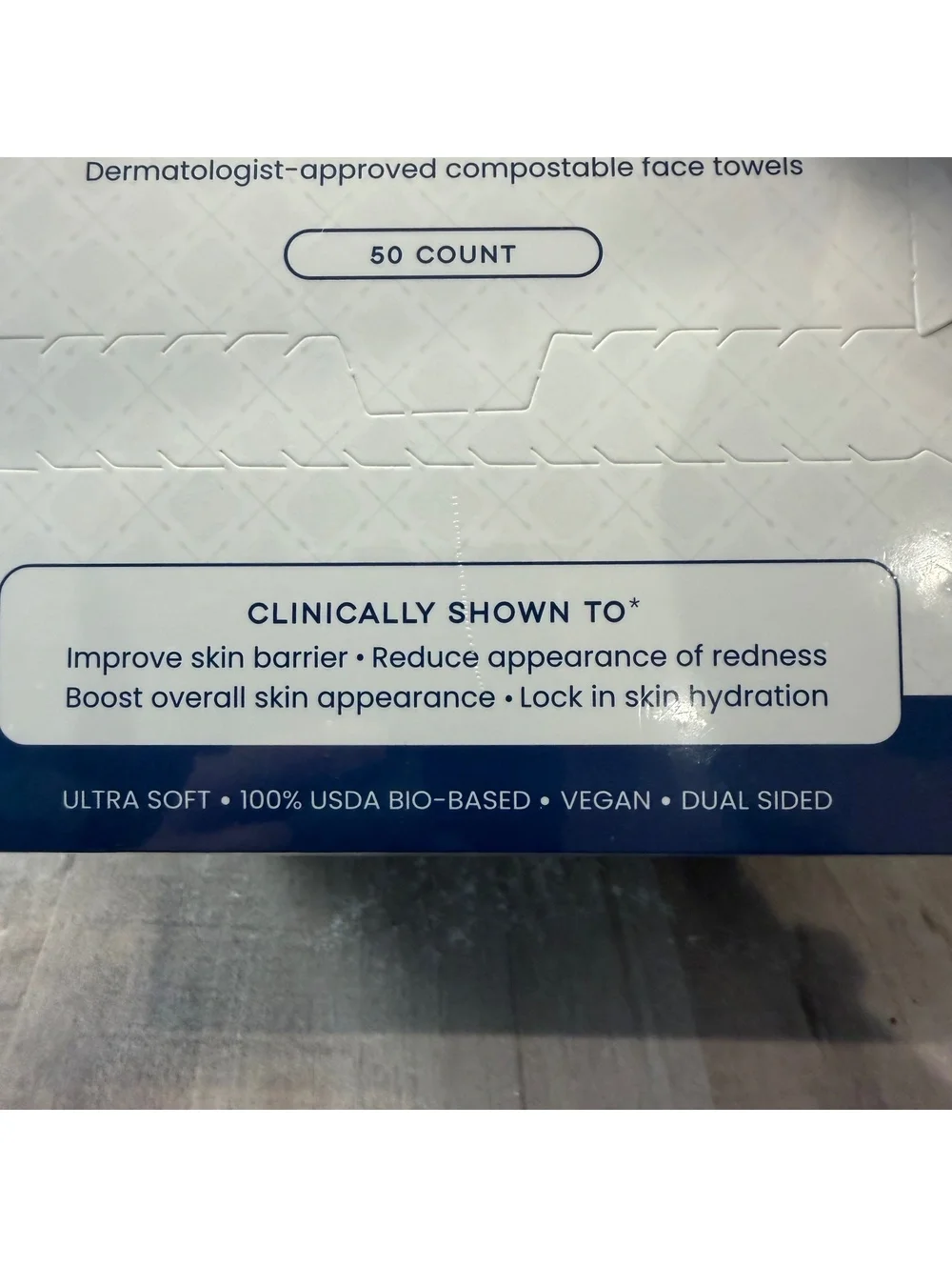 Clean Skin Club Clean Towels XL Single Use Facial Towels 50 Count Sealed